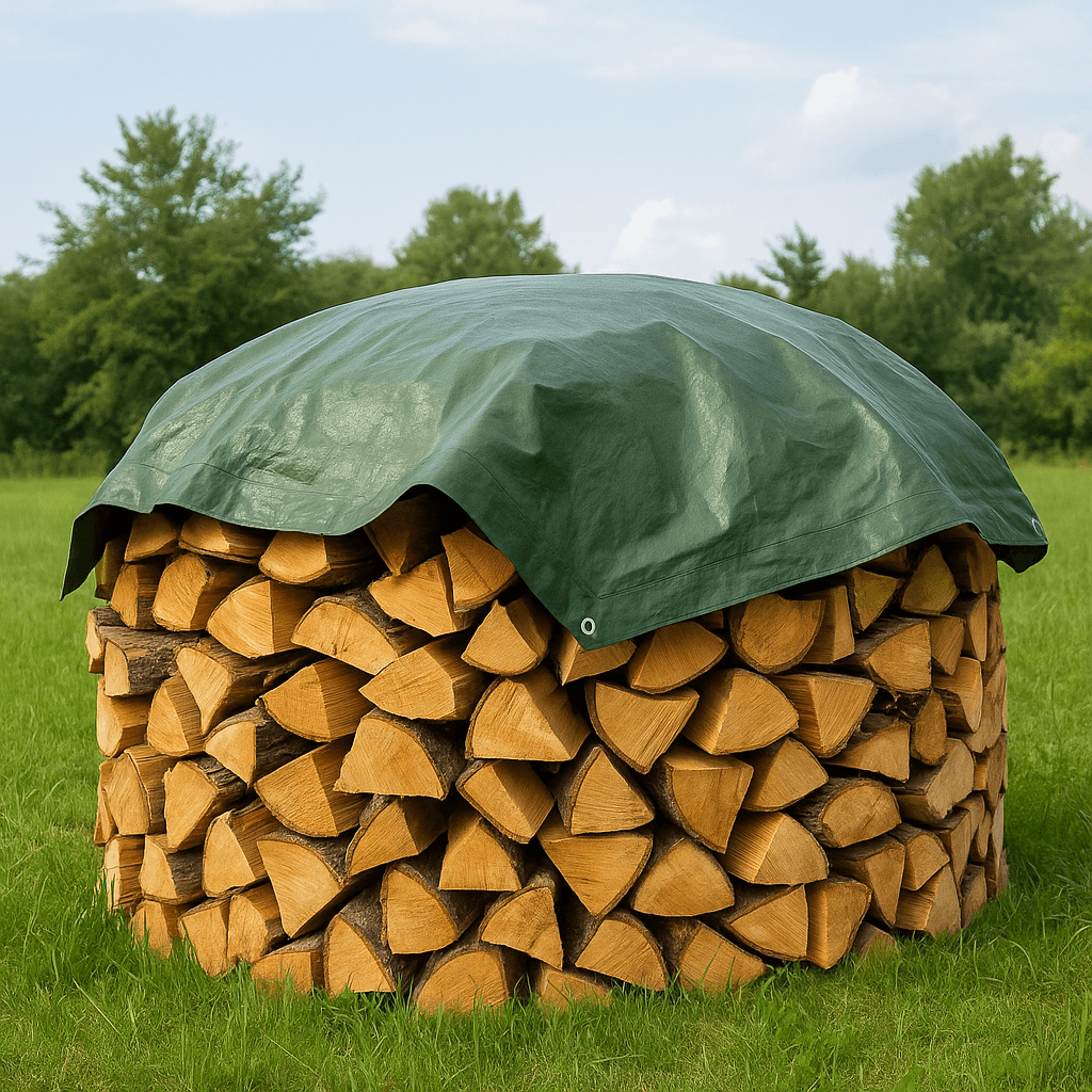 Abdeckplanen für Holzstapel: So bleibt Ihr Brennholz trocken und einsatzbereit
