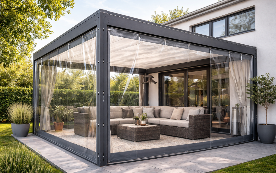 Terrassenplane richtig wählen: Windschutz, Sichtschutz oder Wintergarten-Lösung?